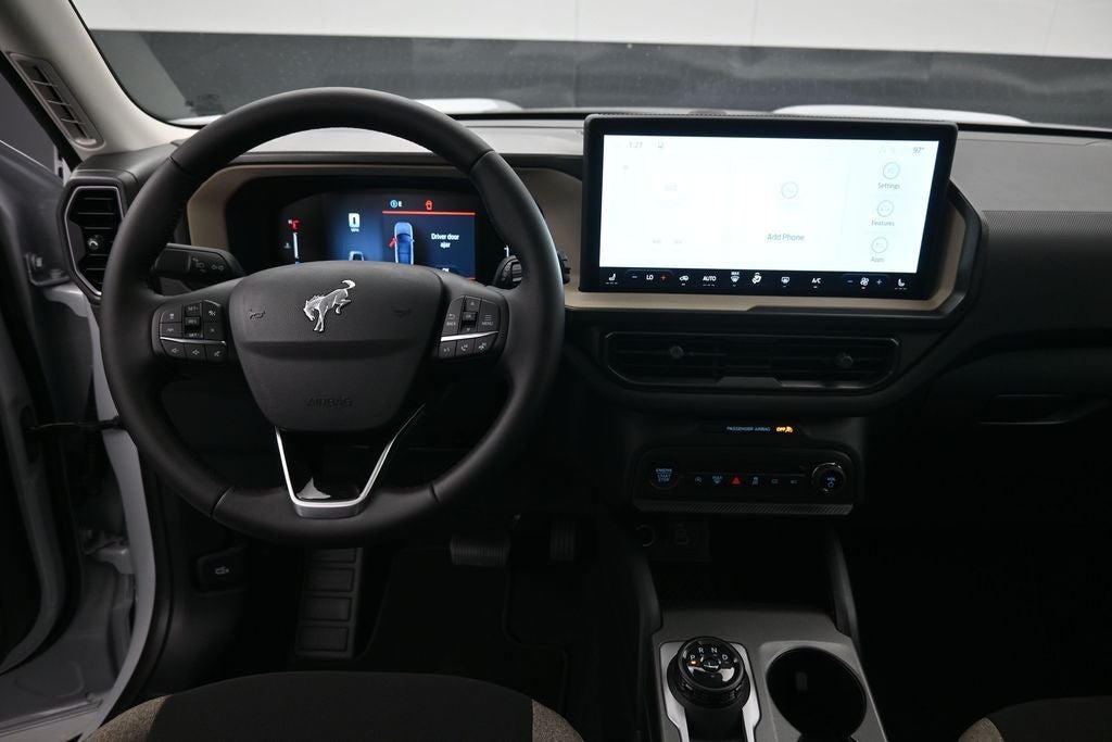 White Bronco interior
